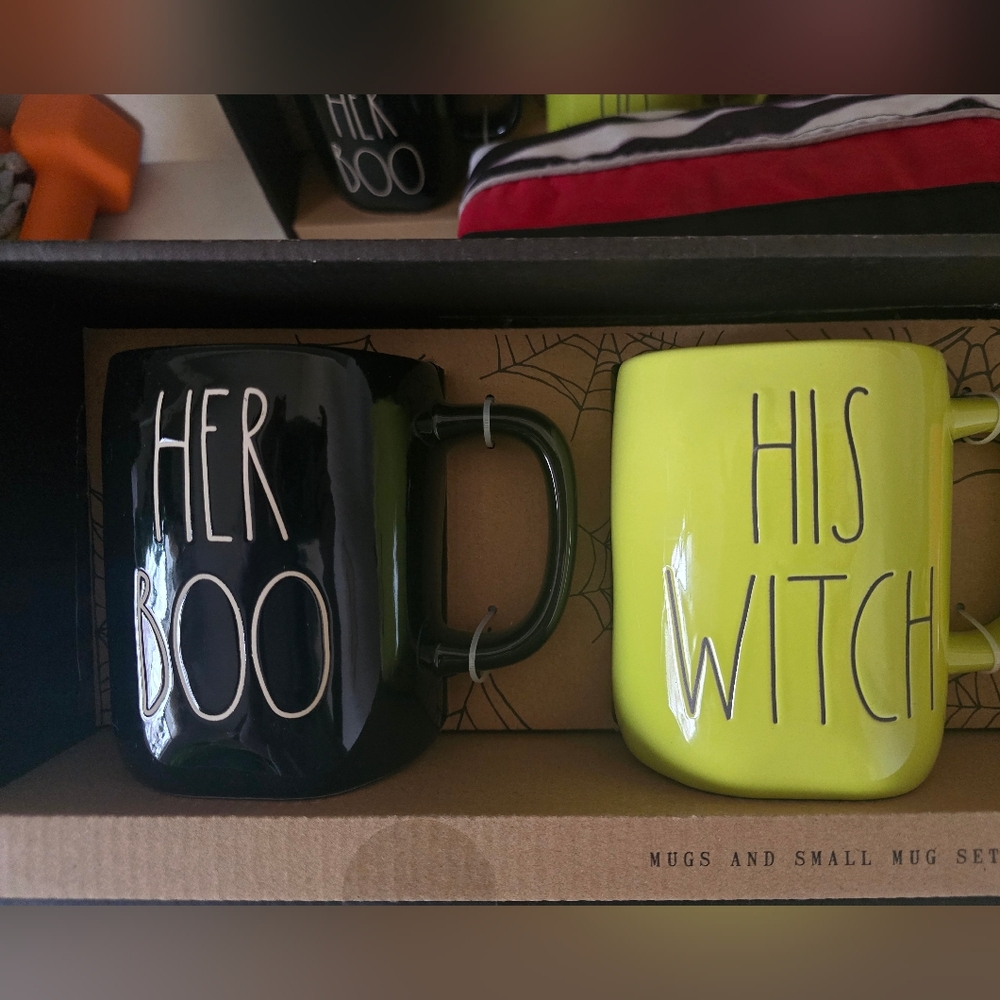 rae dunn her boo his witch